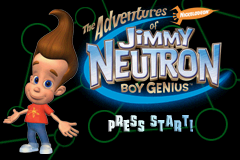 Game Boy Advance Video - The Adventures of Jimmy Neutron Boy Genius - Volume 1 Title Screen